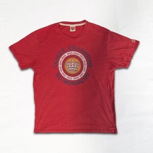 Homage Kansas City Monarchs League Champions T-Shirt Red Tri-Blend Men's Size L